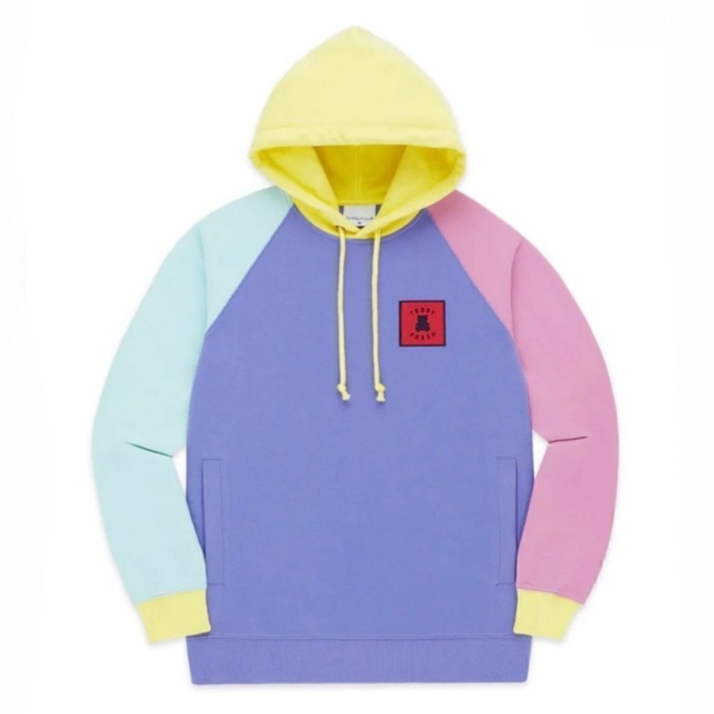 Teddy Fresh Unisex Iconic Color Block Hoodie 2.0 Sweatshirt Pastel